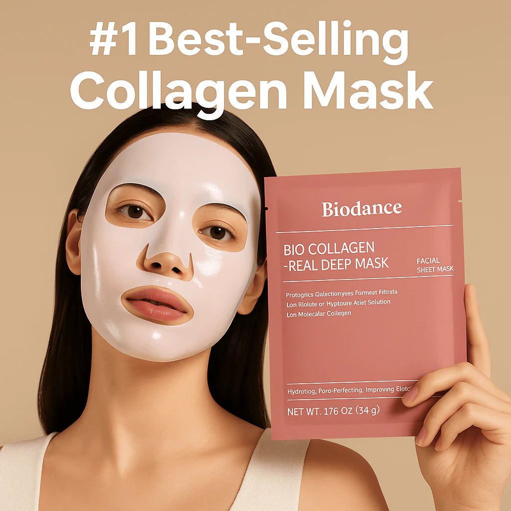 Collagen Face Mask Hydrating & Firming Sheet Mask for Glowing Skin - Belvee
