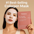 Collagen Face Mask Hydrating & Firming Sheet Mask for Glowing Skin - Belvee