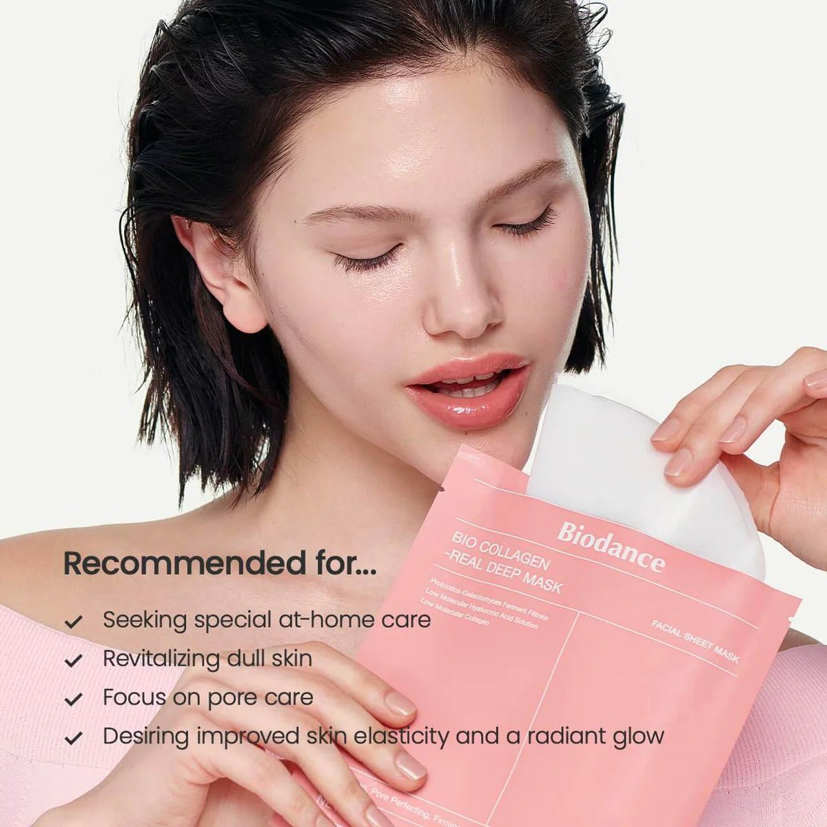 Collagen Face Mask Hydrating & Firming Sheet Mask for Glowing Skin - Belvee