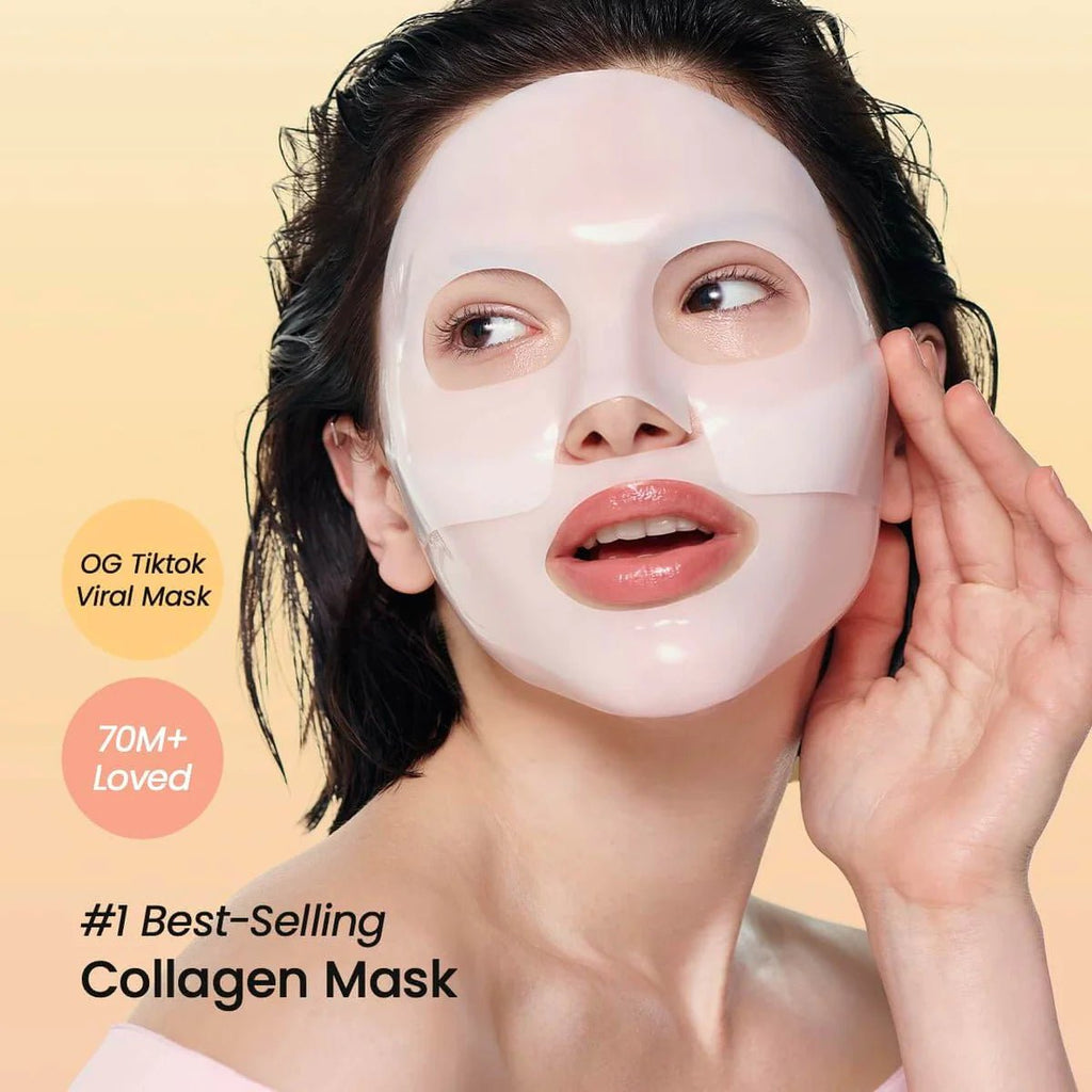 Collagen Face Mask Hydrating & Firming Sheet Mask for Glowing Skin - Belvee