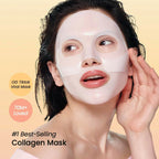 Collagen Face Mask Hydrating & Firming Sheet Mask for Glowing Skin - Belvee