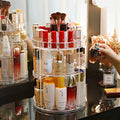 360° Rotating Cosmetic Makeup Organizer | Large Capacity Skincare & Makeup Storage